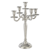 Candelabro karan in diverse misure sia a 5 fuochi che a 3 fuochi; prodotto realizzato in alluminio con finitura nickel grezzo. prodotto  da assemblare