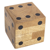 Decorazione dado fortune 10.5 x 10.5 realizzato in legno di magno; prodotto realizzato a mano