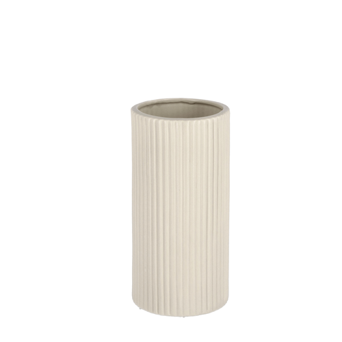 Vaso vivy cil striato avorio in porcellana