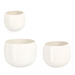 Set 3 PortaFiore Keyra Ciotola Bianco per uso interno ed esterno.