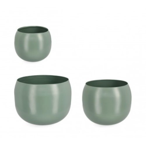 Set 3 PortaFiore Keyra Ciotola Salvia per uso interno ed esterno.