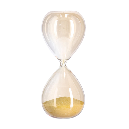 Clessidra kronos Iridescente realizzata in vetro decorazione da interno