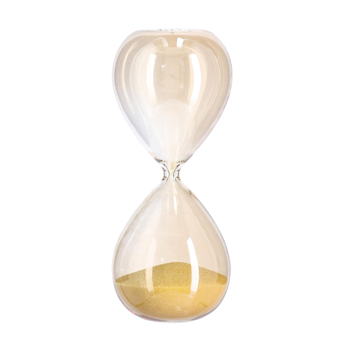 Clessidra kronos Iridescente realizzata in vetro decorazione da interno