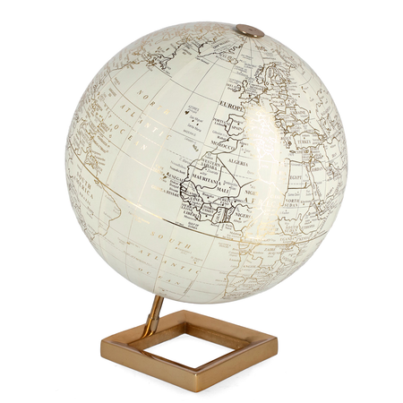 Decorazione mappamondo avventura con base in legno, prodotto in varie tonalità di colore e misure