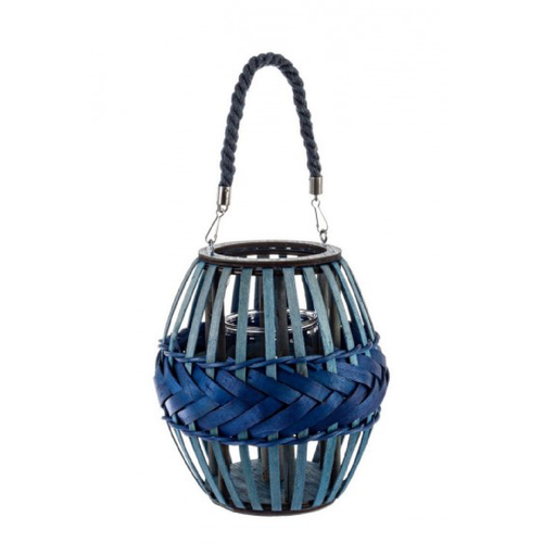 Lanterna Bluish in truciolo di legno  da esterno