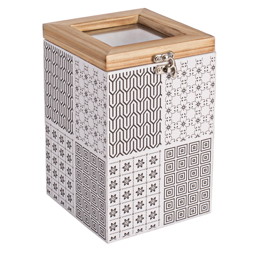 Scatola pattern quadrato, prodotto realizzato in legno