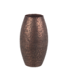 Vaso decorativo graceful bomb in alluminio artigianale