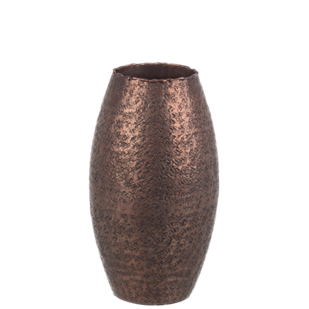 Vaso decorativo graceful bomb in alluminio artigianale