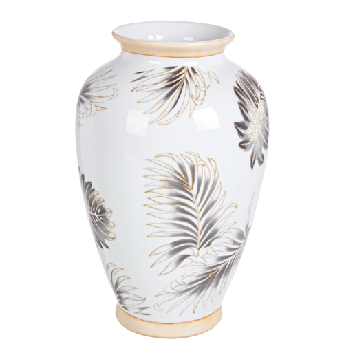 Vaso leaf bomb in porcellana dipinto a mano