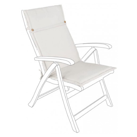 Cuscino da esterno per sedia e poltrona in Polyestere 180 gr Schienale Alto