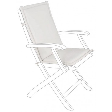 Cuscino da esterno per sedia e poltrona in Polyestere 180 gr Schienale Medio