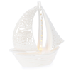 Decorazione capri realizzati in porcellana, con led, funzionanti anche con batteria 3xlr44 incluse