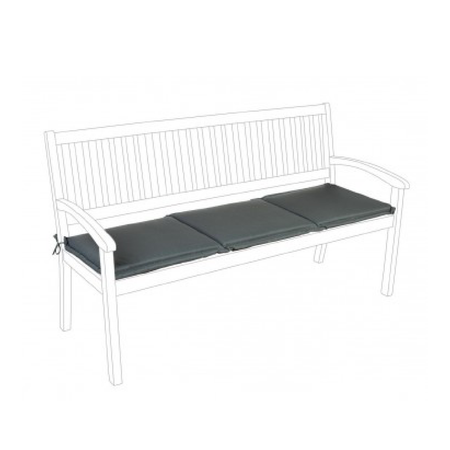 Cuscino da esterno per Panca 3 Posti in Polyestere 180 gr
