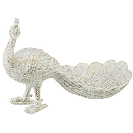 Statuetta yoma  pavone realizzato in poliresina con varie misure