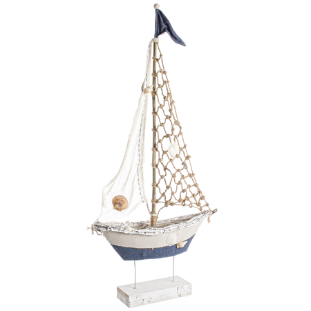 Barca sailor vimini realizzato in cotone, spugna e metallo