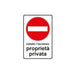Cartello segnaletico Vietato l'Accesso realizzato in pvc con dimensioni 20 x 30 cm