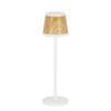 Lampada da tavolo a led klara bianca e naturale in acciaio Ø 11 x h 38,5 cm