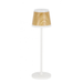 Lampada da tavolo a led klara bianca e naturale in acciaio Ø 11 x h 38,5 cm