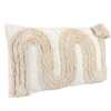 Cuscino Fluffy in poliestere e cotone colore nero e bianco sfoderabile per sedie e divani
