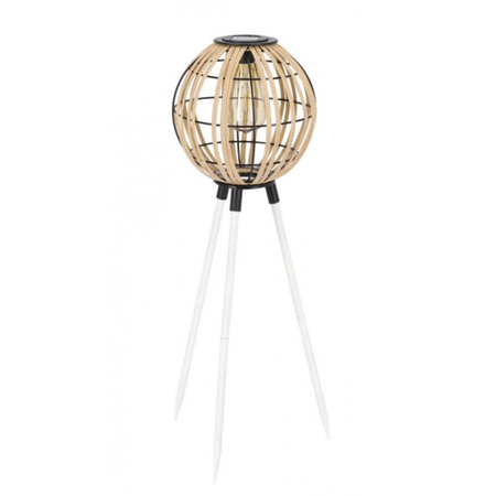 Lampada solare kiki trep in acciaio verniciato a polvere epossidica per uso interno ed esterno