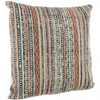 Cuscino tilak realizzato con  rivestimento in cotone lavorato e ricamato a mano e imbottitura in poliestere