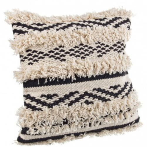Cuscino yucatan naturale con misura 45x45 realizzato con rivestimento in cotone e imbottitura in poliestere.