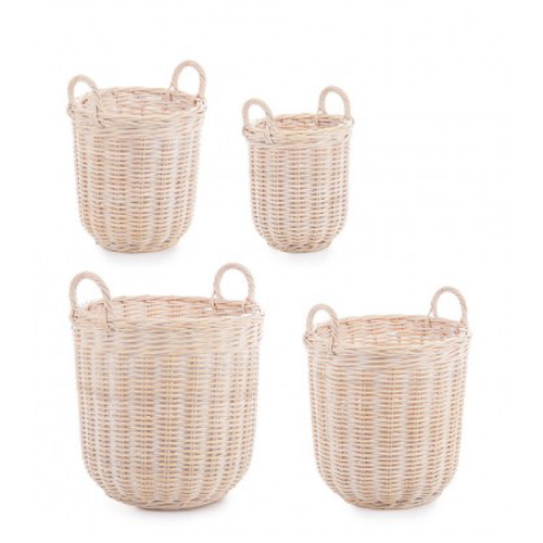 Set 4 Ceste 2 manici Narra tonda da esterno