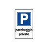Cartello segnaletico Parcheggio Privato realizzato in pvc con dimensioni 20 x 30 cm