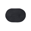 Tappeto ovale da interno in polipropilene intrecciato 44 x 29 cm