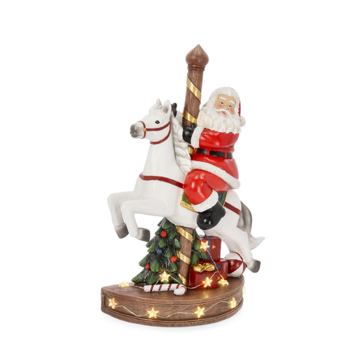 Babbo natale Adley  in poliresina per decorazioni natalizie