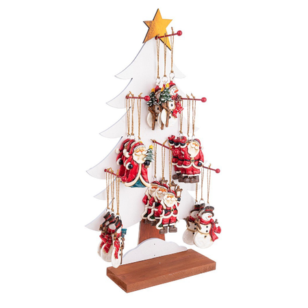 Pendaglio "Elliot" natalizio in poliresina h9 per decorazioni