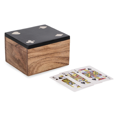 Carte "Fortune" in legno di acacia per decorazioni interne
