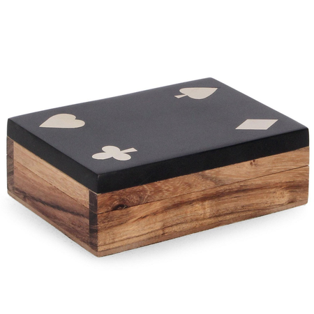 Carte "Fortune" in legno di acacia per decorazioni interne