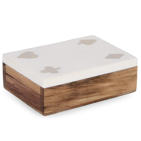 Carte "Fortune" in legno di acacia per decorazioni interne