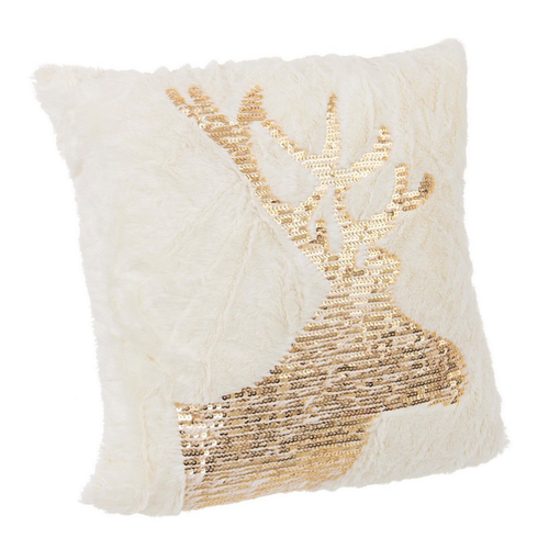 Cuscino Glint renna per decorazioni natalizie 45x45