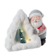 Babbo natale Wintry con pino e led in ceramica decorazioni natalizie