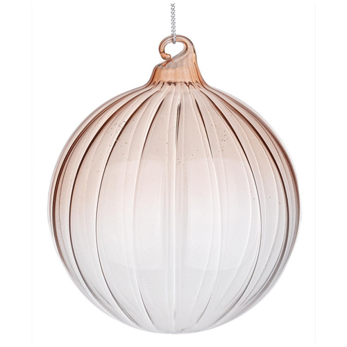 Palline per albero di Natale in vetro Nuance beige per decorazioni natalizie