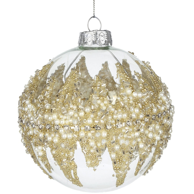 Palline per albero di Natale in vetro Mirage oro per decorazioni natalizie