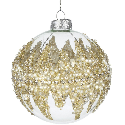 Palline per albero di Natale in vetro Mirage oro per decorazioni natalizie