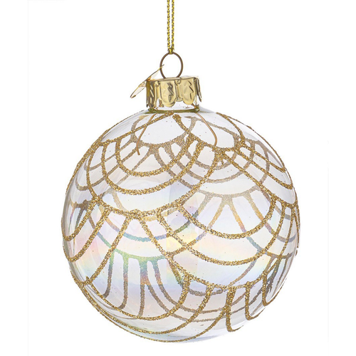 Palline per albero di Natale in vetro Prism iridescente per decorazioni natalizie