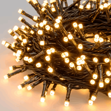 Catena 30 m, 500 Dual LED bianco caldo e bianco extra caldo