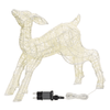 Renna cucciolo 3D Light Cream & Brown 60 led bianco extra caldo per decorazioni