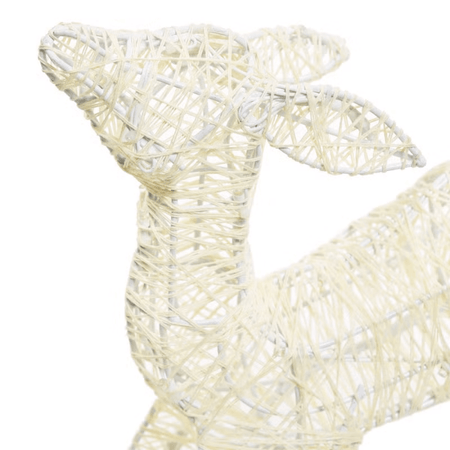Renna cucciolo 3D Light Cream & Brown 60 led bianco extra caldo per decorazioni