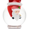 Sfera con Babbo Natale capovolto, led RGB cambiacolore per decorazioni