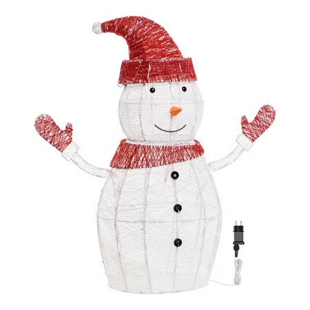 Pupazzo di Neve 3D White & Color, Dual Color LED bianco caldo e freddo