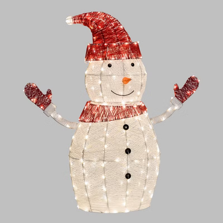 Pupazzo di Neve 3D White & Color, Dual Color LED bianco caldo e freddo