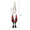 Statuetta babbo natale con albero in resina per decorazioni natalizie