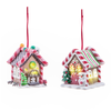 Pendaglio a forma di casetta per albero decorazione natalizia, Set.2