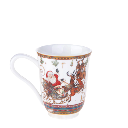 Box con tazza in ceramica per decorazioni natalizie interne