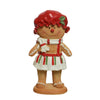 Statuetta decorativa omino di pan di zenzero decorazione natalizia in resina da 16 cm